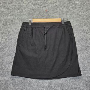 Eddie Bauer Skort Women Small Black Tulip Hem Built In Short Pickleball Athletic